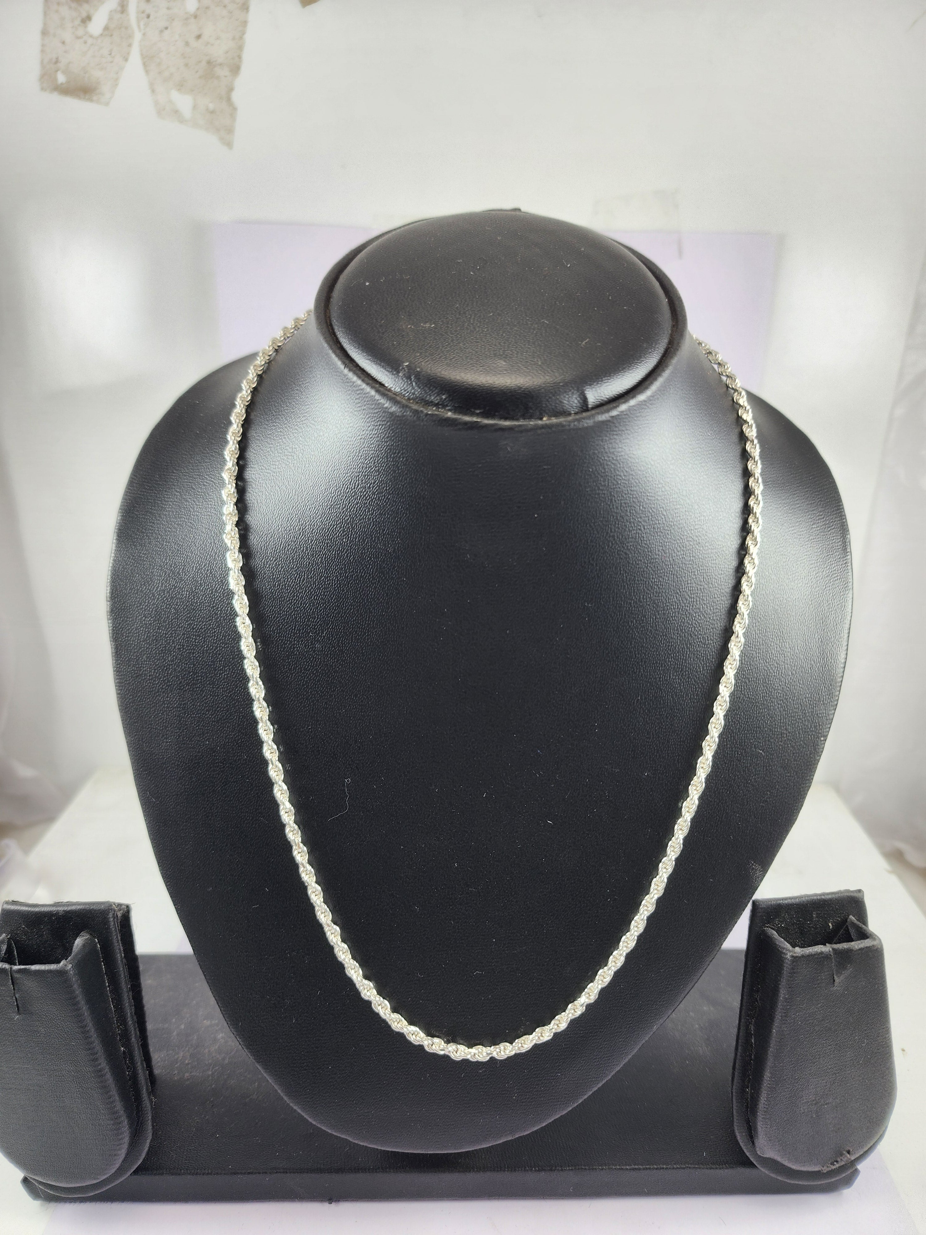 Silver Twisted Necklace for Women