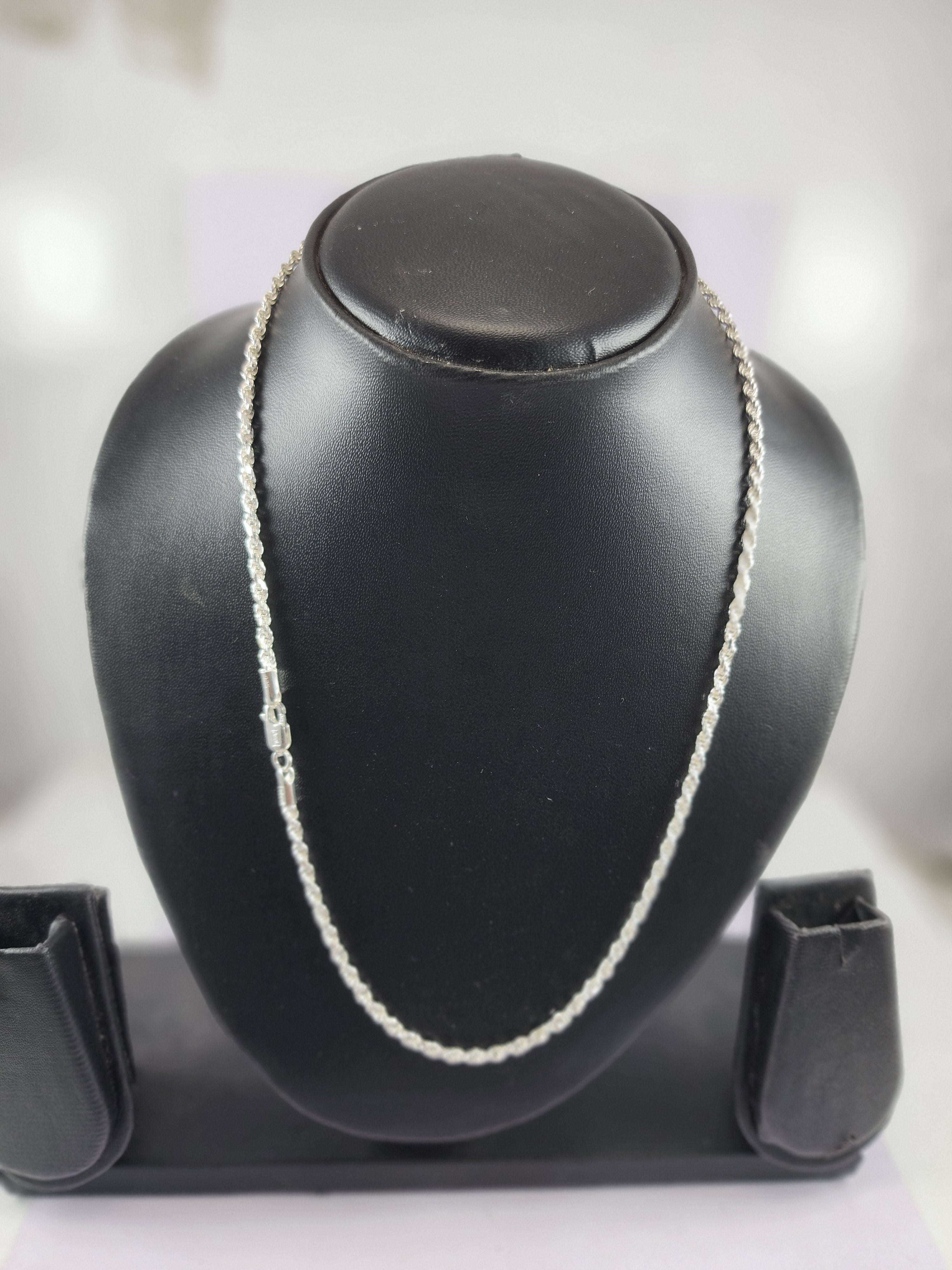 Silver Twisted Necklace for Women