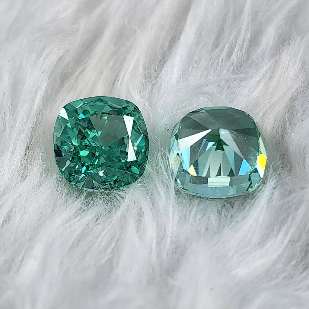 19.4 Carat Green Cushion Cubic Zirconia Diamonds